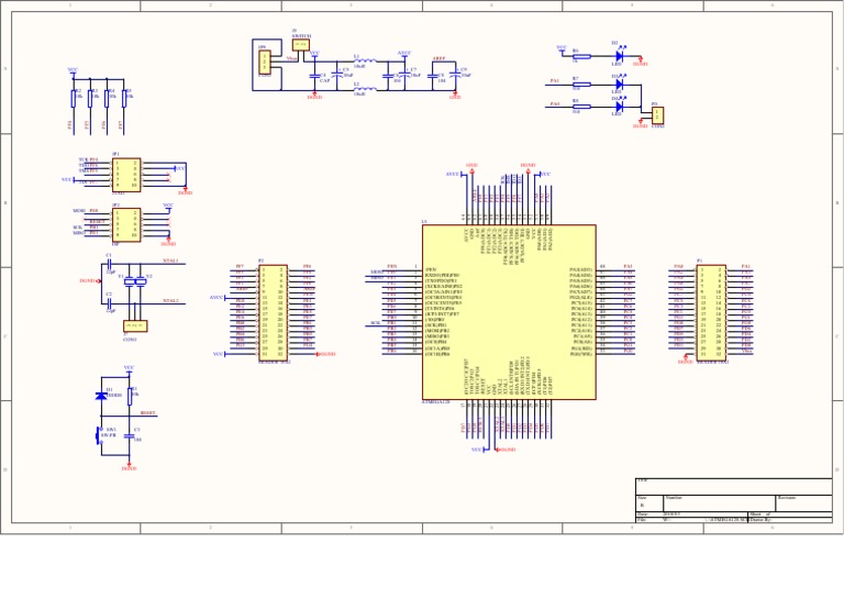 ATmega128 Schematic Diagram | PDF | Business