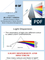 15.1 Dispersion of Light