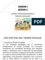 Como Aprovechamos El Tiempo Escolar Unidad I