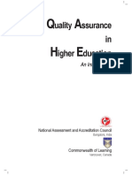 Quality Assurance in Higher Education An Introduction