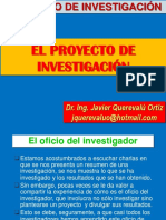 El Proyecto de Investigación: Dr. Ing. Javier Querevalú Ortiz
