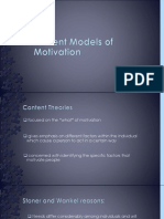7 - Current Models of Motivation