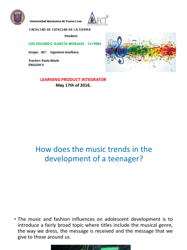 Impact of Music Trends on Teen Development | PDF | Social Science ...
