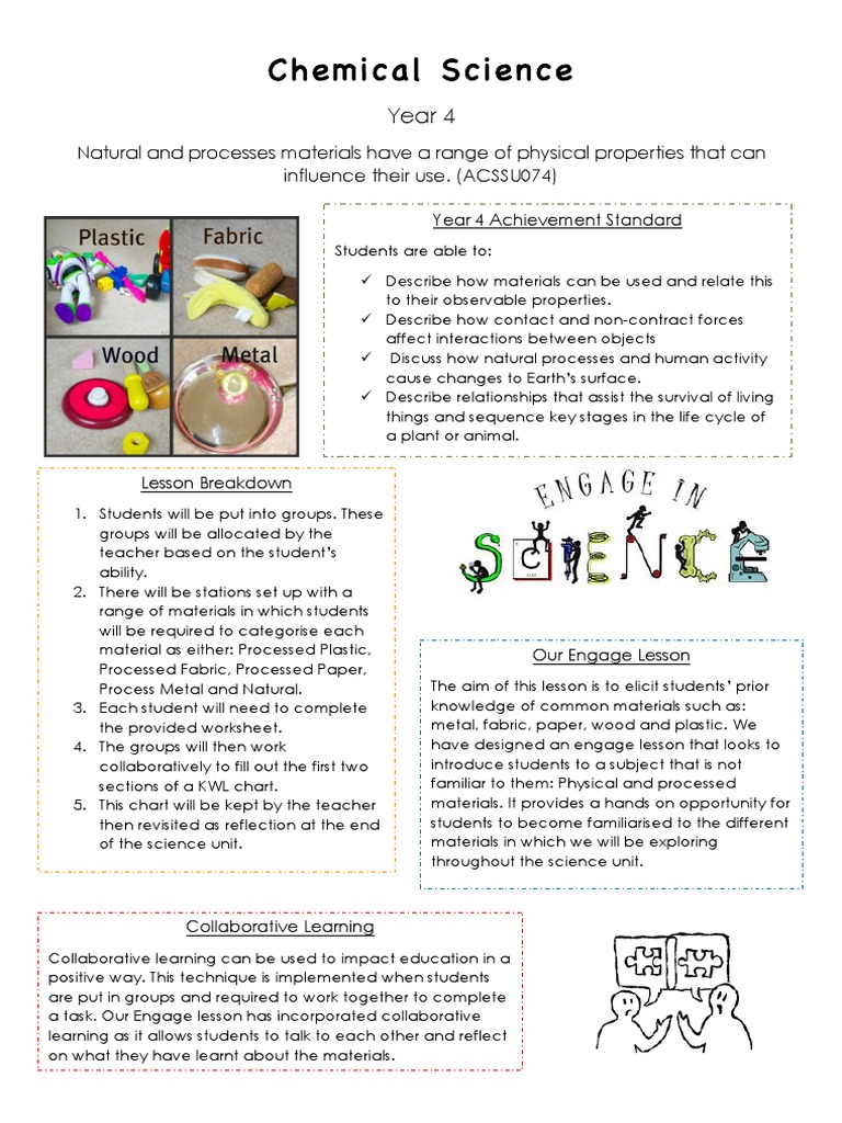 Year 4 Science: Exploring Materials | PDF | Educational Assessment ...