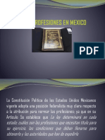 Presentación Ley de Profesiones en Mexico.