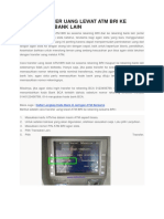 Cara Transfer Uang Lewat Atm Bri Ke Sesama Dan Bank Lain