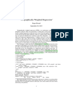 Geographically Weighted Regression