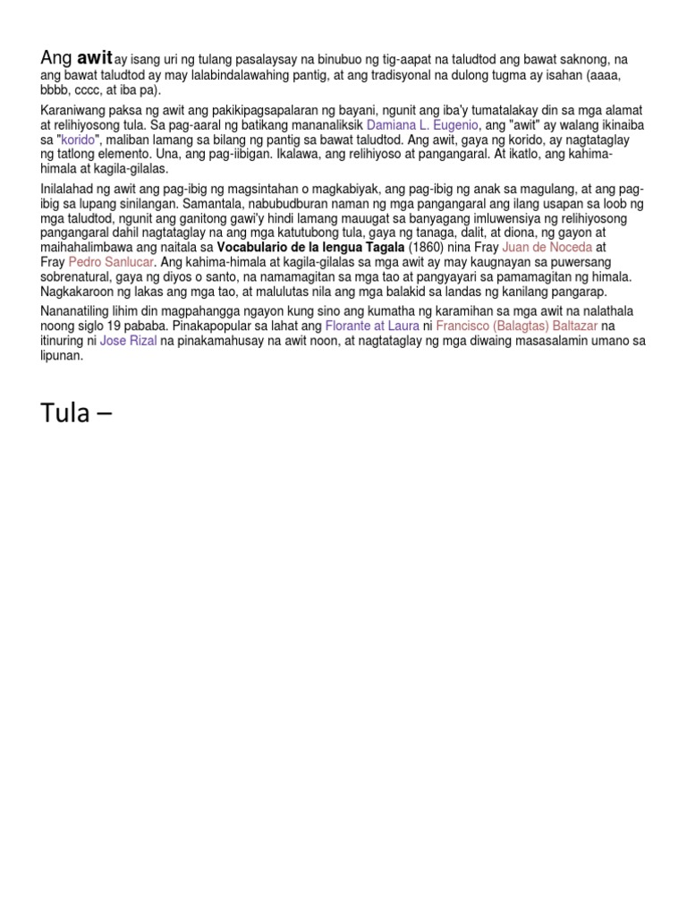 Awit | PDF