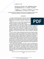 A comparative study of germination characteristics in local plants