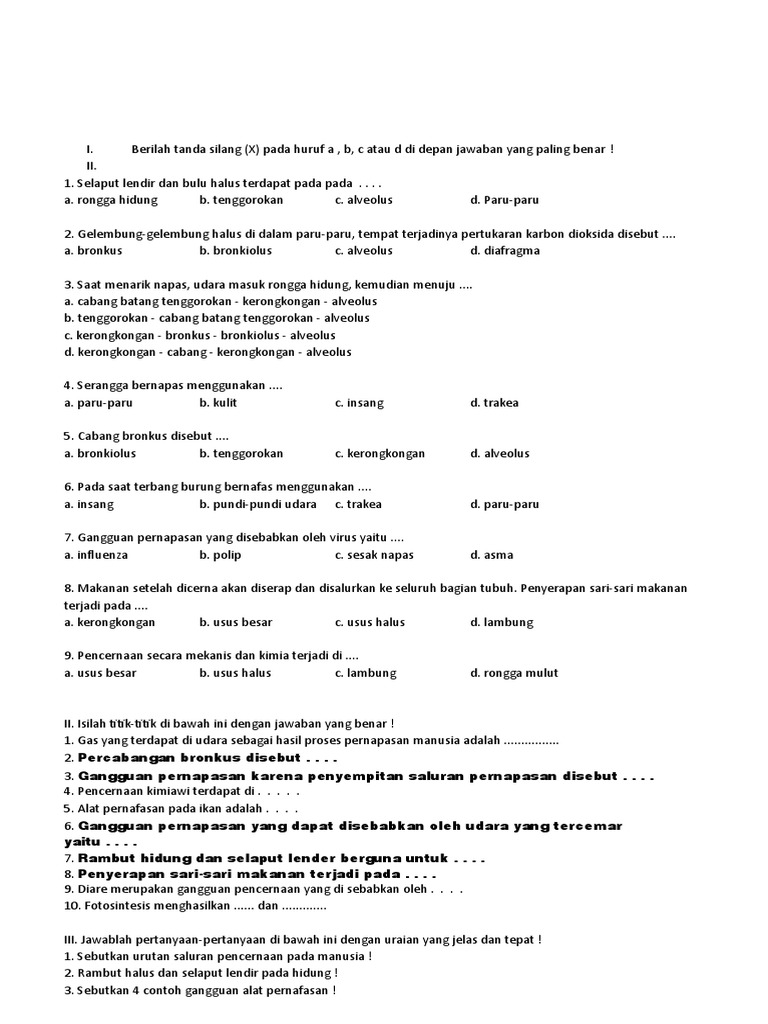Soal Uts Ipa Kelas 5 Semester 2