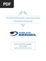 Contoh Cover Tugas Akhir Makalah Pemrograman Berbasis Web