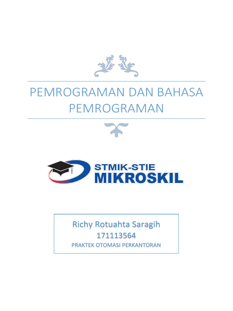 Makalah Pemrograman Dan Bahasa Pemrograman | PDF