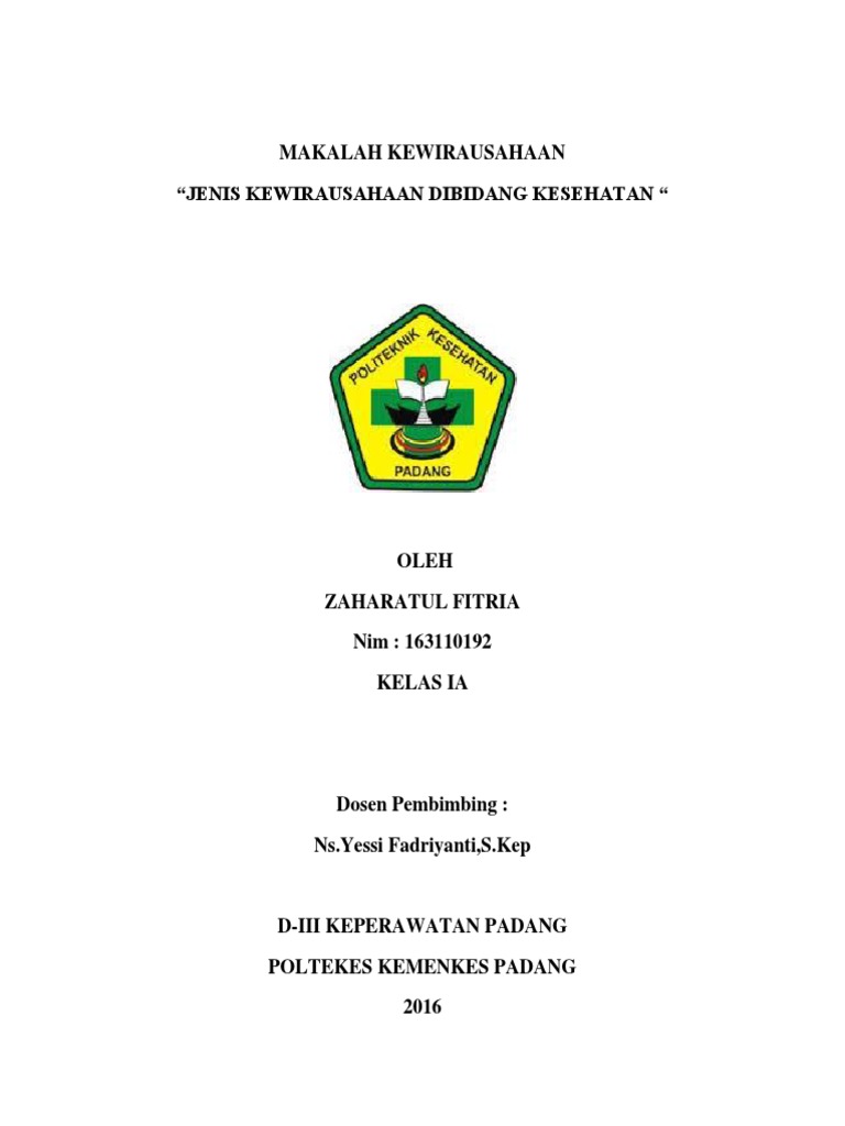 Makalah Jenis Kewirausahaan