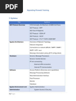 Signalling Firewall Training: Title Syllabus