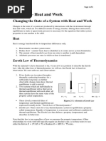 Lecture 2 - Heat and Work