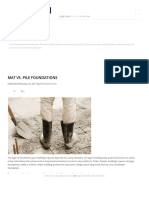 Overview of Blog: Mat vs. Pile Foundations