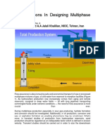 Considerations in Designing Multiphase Flow Lines