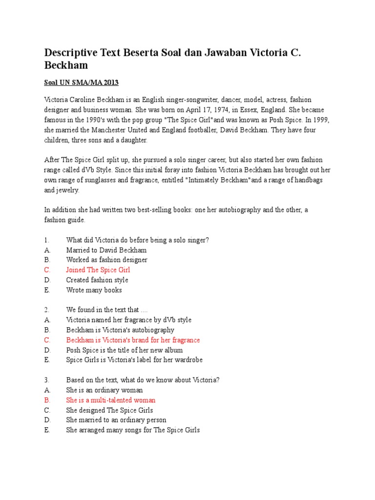 Descriptive Text Newspapers Editing