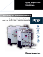 Operating and Maintenance Manual: Model "SRN and HRN" Atmospheric Steam Boiler