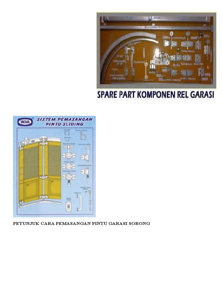 Petunjuk Cara Pemasangan Pintu Sorong | PDF