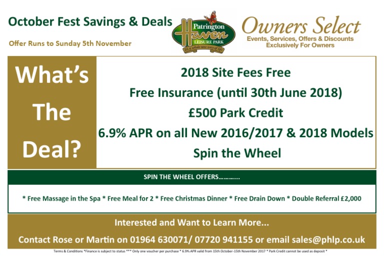 October Fest Deals | PDF | Service Industries | Economies