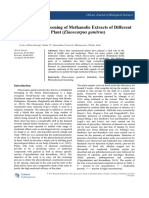Phytochemical Screening of Methanolic Extracts of Different Parts of Rudraksh Plant (Elaeocarpus ganitrus)