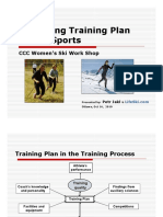 Designing Training Plan For All Sports: CCC Women's Ski Work Shop