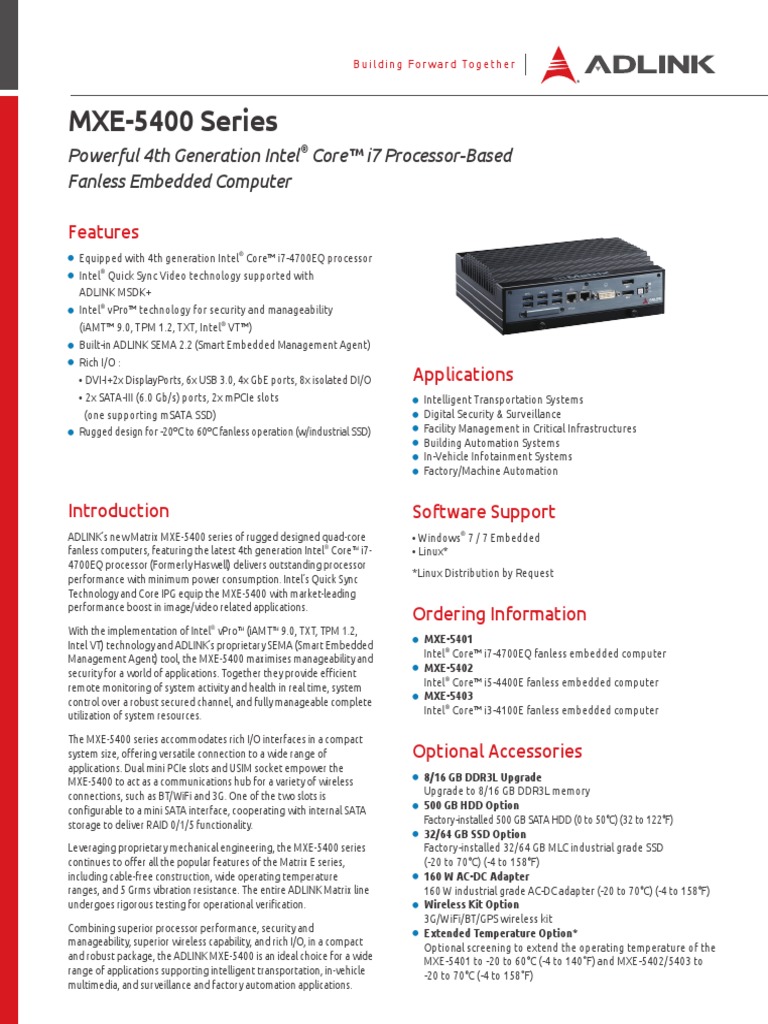 Adlink MXE5400 Driver Download