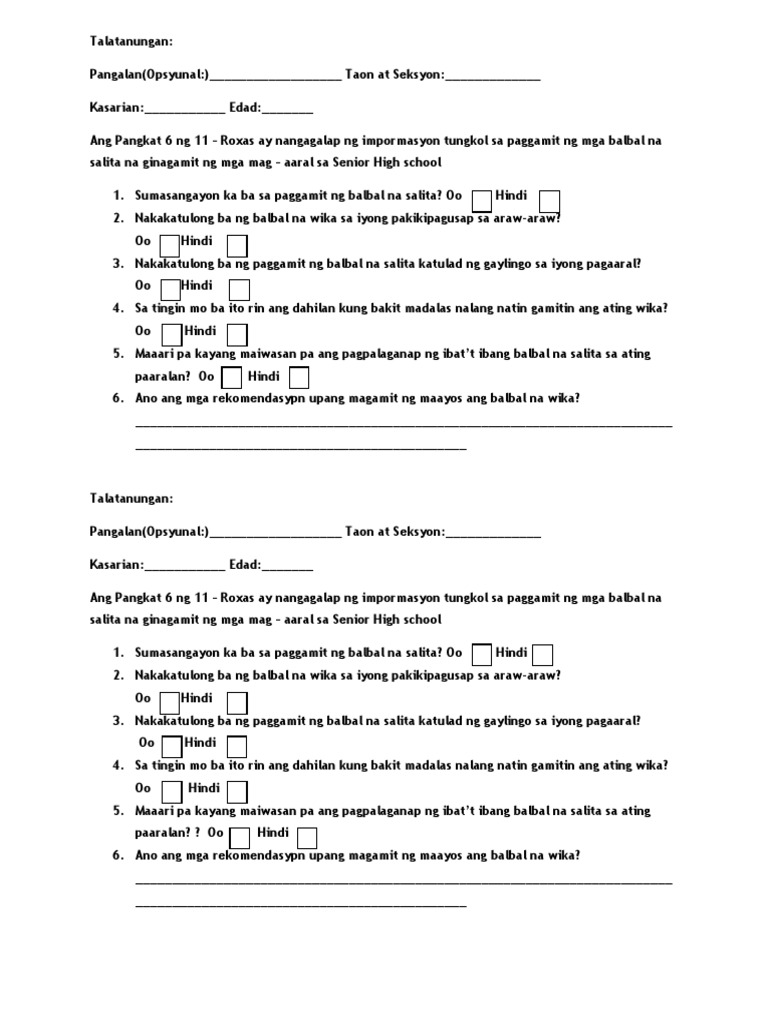 Survey | PDF