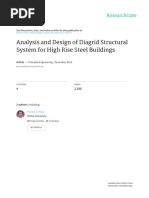 Analysis and Design of Diagrid Sturcture For HIGH RISE