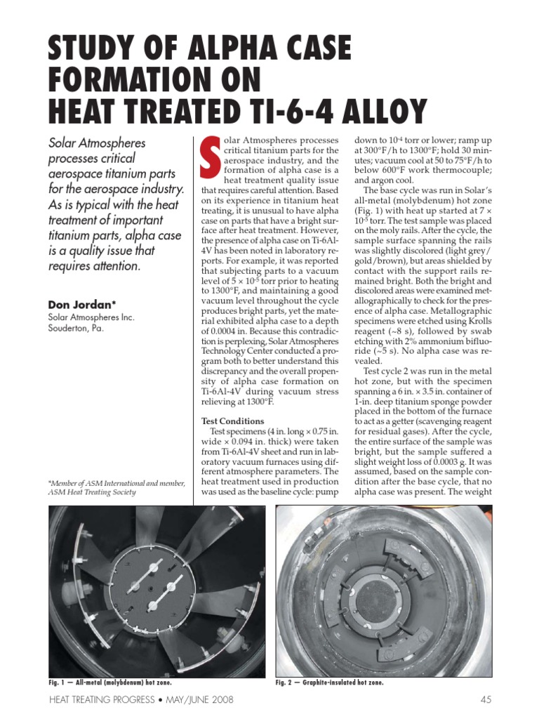 Heat Treat Ti Titanium Heat Treating