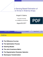 Compressive Sensing Based Estimation of Direction of Arrival in Antenna Arrays