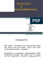 Isoquants & Firm'S Expansion Path