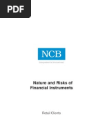 Nature and Risks of Financial Instruments