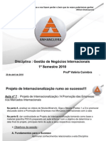 GNI - Aula NR 7 - A Promoção Das Empresas Nos Mercados Internacionais