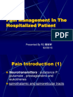 Pain Management in The Hospitalized Patient
