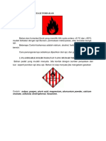 Flammable/ Mudah Terbakar: Resinate, Celluloid, Dinitrophenol, Hexamine