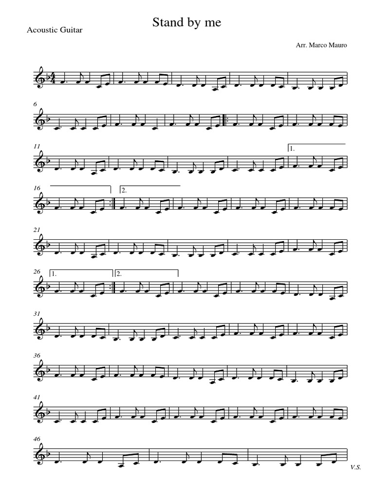 Stand by Me Acoustic Guitar PDF