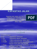 Kapasitas Jalan - Rekayasa Lalu Lintas