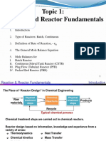 Chapter 1 Reaction and Reactor Fundamentals