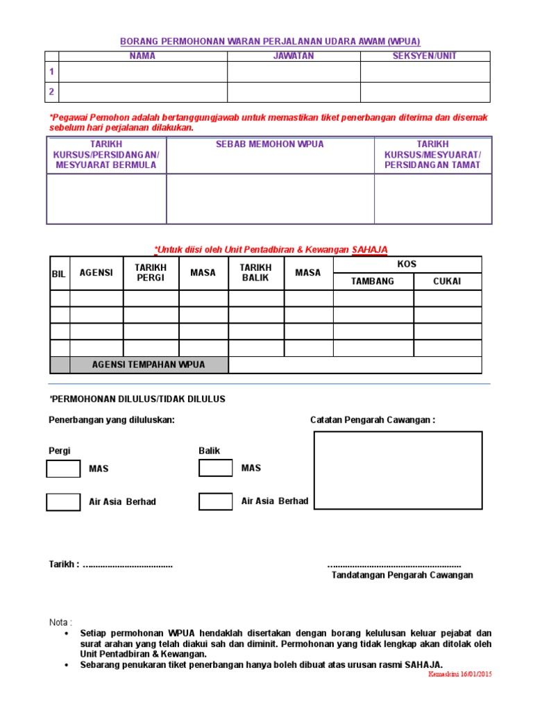 Borang Permohonan Wpua Pdf