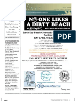 Earth Day Beach Cleanup& Cigarette Butt Prize Contest Sat April 19 8am - 11am
