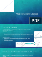 Modelos hidrológicos HEC-HMS estudios crecidas