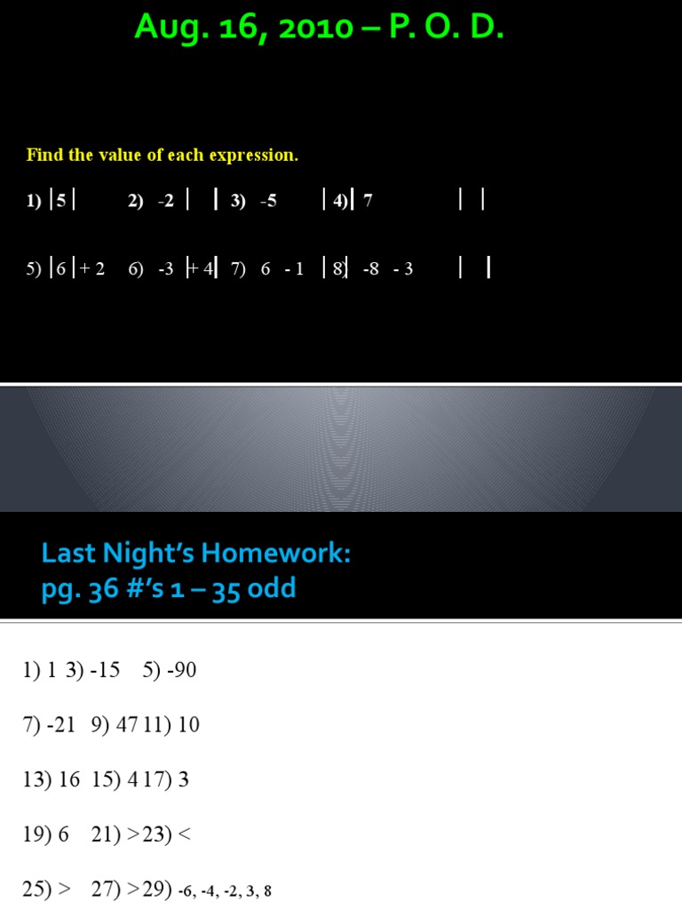 Math 7 Sec 1-7 | PDF
