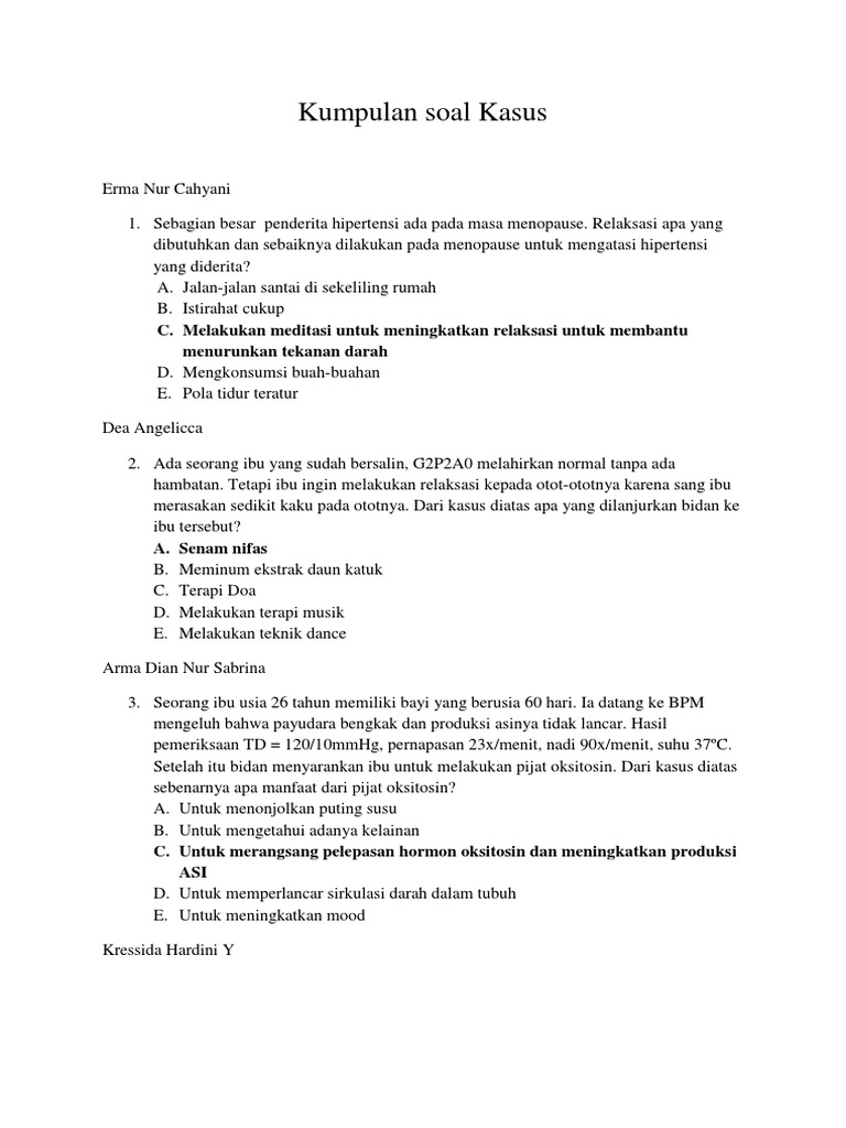 Contoh Soal Manfaat Aktivitas Fisik Teratur Contoh Soal