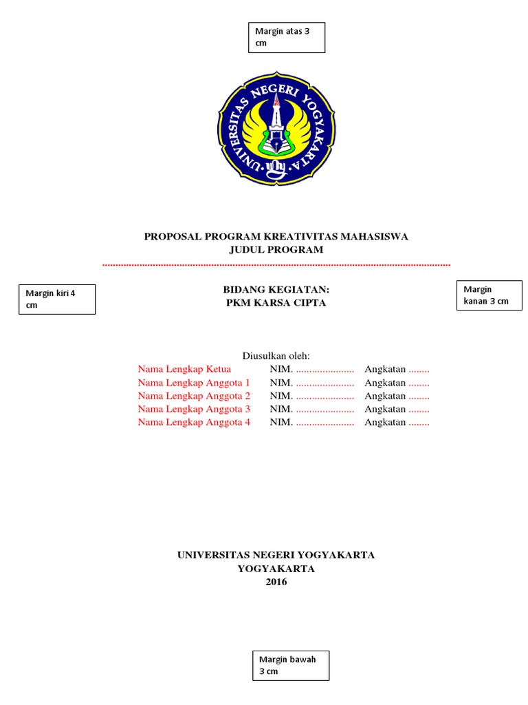 Proposal PKM Karsa Cipta 2016 | PDF