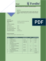 Ferolite NAM 30Y Non Asbestos Gasket Jointing Sheet Technical Data Sheet