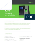 Terminal IP de Huella Digital: Características