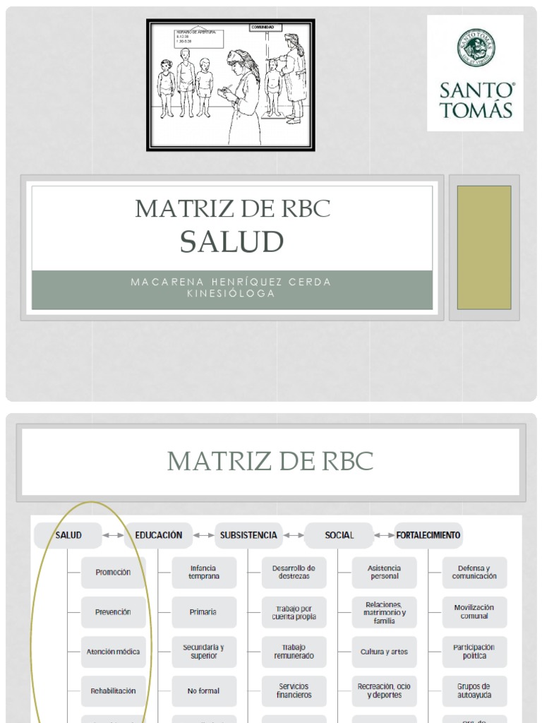 Matriz de RBC en Salud y Educación | PDF | Asistencia sanitaria ...