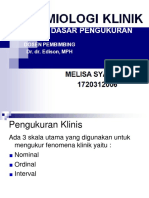 Prinsip Dasar Pengukuran Epidemiologi Klinik